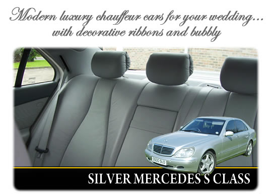 Silver Mercedes S Class